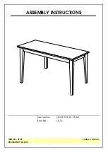 Предварительный просмотр 1 страницы John Thomas SHAKER OT-9S Assembly Instructions