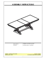 John Thomas SONOMA T-4078XA Assembly Instructions Manual предпросмотр