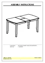 John Thomas T-4072XBC Assembly Instructions Manual предпросмотр