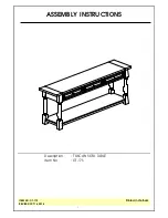 Предварительный просмотр 1 страницы John Thomas TUSCAN OT-17S Assembly Instructions