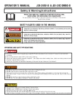 Preview for 2 page of JohnDow Industries JDI-20EV-B Operator'S Manual