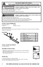 Preview for 2 page of JohnDow Industries JDI-FP1 User Manual