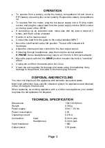 Preview for 3 page of Johnny Brook JB704 Manual