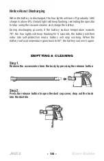 Preview for 10 page of Johnny Vac JV252 Supercharged User Manual