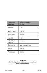 Preview for 6 page of Johnny Vac JVT1 User Manual