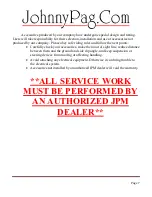 Preview for 7 page of JohnnyPag Spyder 300 Service Manual