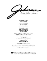 Предварительный просмотр 20 страницы Johnson Amplification Mirage JT100 User Manual