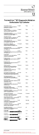 Предварительный просмотр 1 страницы Johnson & Johnson Biosense Webster ThermoCool Instructions For Use Manual