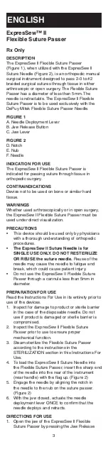 Preview for 3 page of Johnson & Johnson DePuy Mitek 108804 Manual