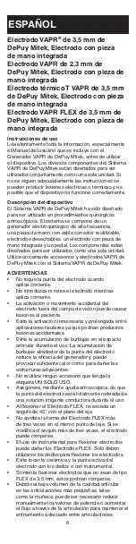 Preview for 7 page of Johnson & Johnson DePuy Mitek 2.3 mm VAPR Instructions For Use Manual