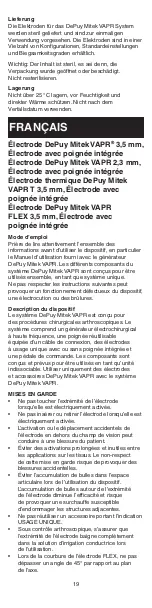 Preview for 20 page of Johnson & Johnson DePuy Mitek 2.3 mm VAPR Instructions For Use Manual