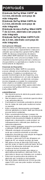 Preview for 29 page of Johnson & Johnson DePuy Mitek 2.3 mm VAPR Instructions For Use Manual