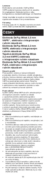 Preview for 54 page of Johnson & Johnson DePuy Mitek 2.3 mm VAPR Instructions For Use Manual