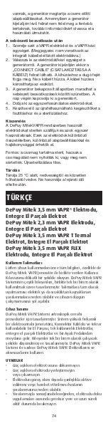 Preview for 75 page of Johnson & Johnson DePuy Mitek 2.3 mm VAPR Instructions For Use Manual