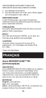 Preview for 17 page of Johnson & Johnson DePuy Mitek BIOKNOTLESS RC ANCHOR Manual