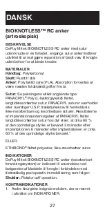 Preview for 28 page of Johnson & Johnson DePuy Mitek BIOKNOTLESS RC ANCHOR Manual