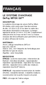 Preview for 22 page of Johnson & Johnson DePuy Mitek GII Anchor Manual