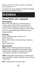 Preview for 54 page of Johnson & Johnson DePuy Mitek GII Anchor Manual