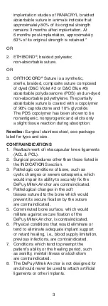 Preview for 4 page of Johnson & Johnson DePuy Mitek GII QUICKANCHOR Plus Manual