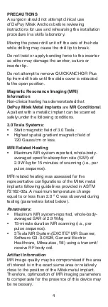 Preview for 5 page of Johnson & Johnson DePuy Mitek GII QUICKANCHOR Plus Manual