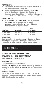 Preview for 30 page of Johnson & Johnson DePuy Mitek GRAFT PREPARATION SYSTEM Manual