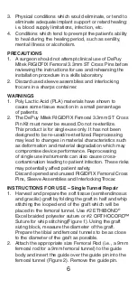 Preview for 7 page of Johnson & Johnson DePuy Mitek Rigidfix 104144 Manual