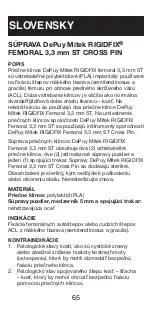 Preview for 66 page of Johnson & Johnson DePuy Mitek Rigidfix 104144 Manual