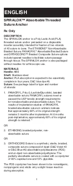 Preview for 2 page of Johnson & Johnson DePuy Mitek SPIRALOK Manual