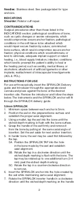 Preview for 3 page of Johnson & Johnson DePuy Mitek SPIRALOK Manual