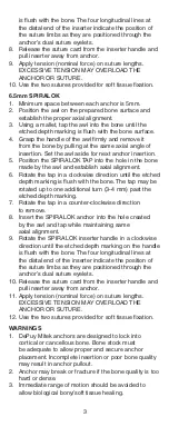 Preview for 4 page of Johnson & Johnson DePuy Mitek SPIRALOK Manual