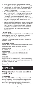 Preview for 5 page of Johnson & Johnson DePuy Mitek SPIRALOK Manual