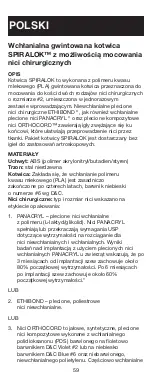 Preview for 60 page of Johnson & Johnson DePuy Mitek SPIRALOK Manual