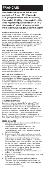 Preview for 20 page of Johnson & Johnson DePuy Mitek VAPR 3.5 mm 90 Instructions For Use Manual