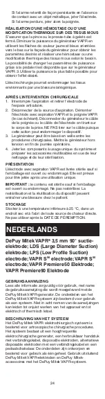 Preview for 24 page of Johnson & Johnson DePuy Mitek VAPR 3.5 mm 90 Instructions For Use Manual