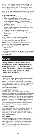 Preview for 42 page of Johnson & Johnson DePuy Mitek VAPR 3.5 mm 90 Instructions For Use Manual