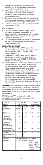 Preview for 44 page of Johnson & Johnson DePuy Mitek VAPR 3.5 mm 90 Instructions For Use Manual