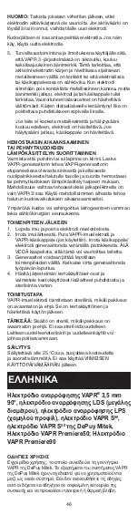 Preview for 46 page of Johnson & Johnson DePuy Mitek VAPR 3.5 mm 90 Instructions For Use Manual