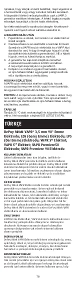 Preview for 78 page of Johnson & Johnson DePuy Mitek VAPR 3.5 mm 90 Instructions For Use Manual