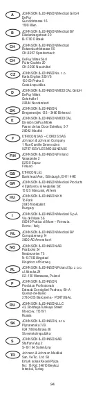 Preview for 94 page of Johnson & Johnson DePuy Mitek VAPR 3.5 mm 90 Instructions For Use Manual