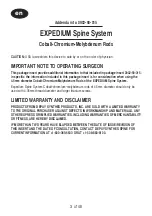 Preview for 3 page of Johnson & Johnson DePuy Synthes EXPEDIUM Spine System Manual