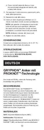 Preview for 14 page of Johnson & Johnson DePuy Synthes GRYPHON Manual