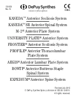 Johnson & Johnson DePuy Synthes Kaneda Manual preview