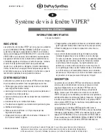 Preview for 102 page of Johnson & Johnson DePuy Synthes VIPER System Instructions For Use Manual