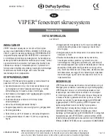 Preview for 193 page of Johnson & Johnson DePuy Synthes VIPER System Instructions For Use Manual