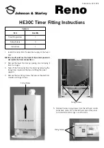 Предварительный просмотр 1 страницы Johnson & Starley Reno HE30C Fitting Instructions