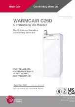 Johnson & Starley WARMCAIR C26D Installation, Commissioning & Servicing Instructions предпросмотр