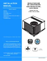 Preview for 1 page of Johnson Controls Unitary Products DP M 024 Series Installation Manual