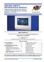 Preview for 1 page of Johnson Controls Unitary Products S1-TTSCC01 Zoning User'S Information Manual