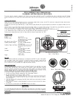 Johnson Controls 7351J Installation And Maintenance Instructions preview