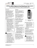 Johnson Controls A19BAC Installation Instructions preview